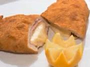Plněný kuřecí řízek Cordon bleu - recept na Gordon Blue s bramborovou kaši