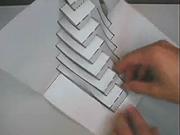 3D schody z papíru - jak vyrobit 3D schody z papíru