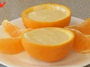 Puding v pomeranči - recept na puding v pomeranči
