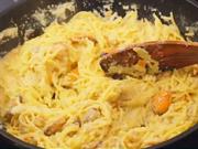 Špagety s mušlemi - recept na špagety a la Poulette