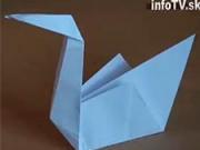 Jak poskládat labuť z papíru
