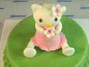Figurka Hello Kitty - jak vyrobit figurku Hello Kitty - zdobení dortu