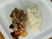 Losos na zázvoru - recept na lososa na zázvoru s jasmínovou rýží