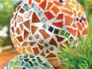 Koule z mozaiky - jak vyrobit dekoraci z mozaiky