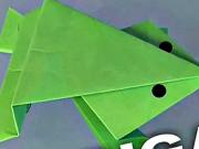 Žaba z papíru - jak poskládat z papíru žabku