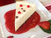 Cheesecake - recept na cheesecake s jahodovou polevou