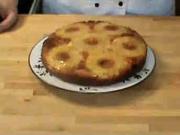 Ananasový koláč - recept na ananasový koláč ze šlehaného těsta