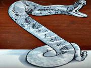 Kreslený 3D had - Prostorový had - optická 3D iluze