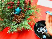 Vánoční dekorace - ikebana