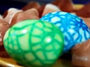 Mramorové velikonoční vajíčka - zdobení velikonočních vajíček