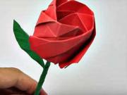 Růže z papíru - jak poskládat papírovou růži