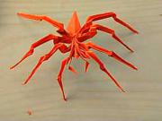 Pavouk z papíru - jak poskládat papírového pavouka