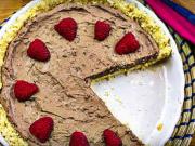 Nepečený tvarohovo-smetanový cheesecake s malinami - recept