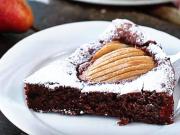 Čokoládovo - hruškový koláč - recept na čokoládově-hruškový dort
