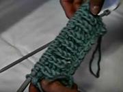 Pletení - nahazování - šálový vzor