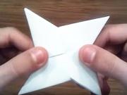 Papírová Ninja hvězda - hvězda z papíru