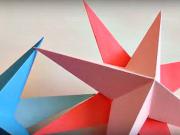 Hvězda z papíru - 3D papírová hvězda