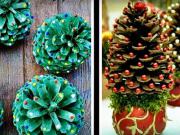 Vánoční ozdoby ze šišek - nápady na ozdoby z borovicových šišek