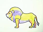 Lev - jak se kreslí lev