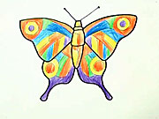 Motýl - jak se kreslí motýl