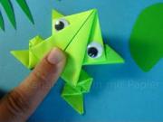 Žába z papíru - skákající papírová žába