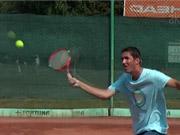 Tenisový úder  - volej - tenis